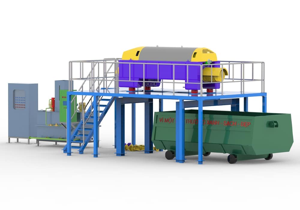 công nghệ ép bùn ly tâm