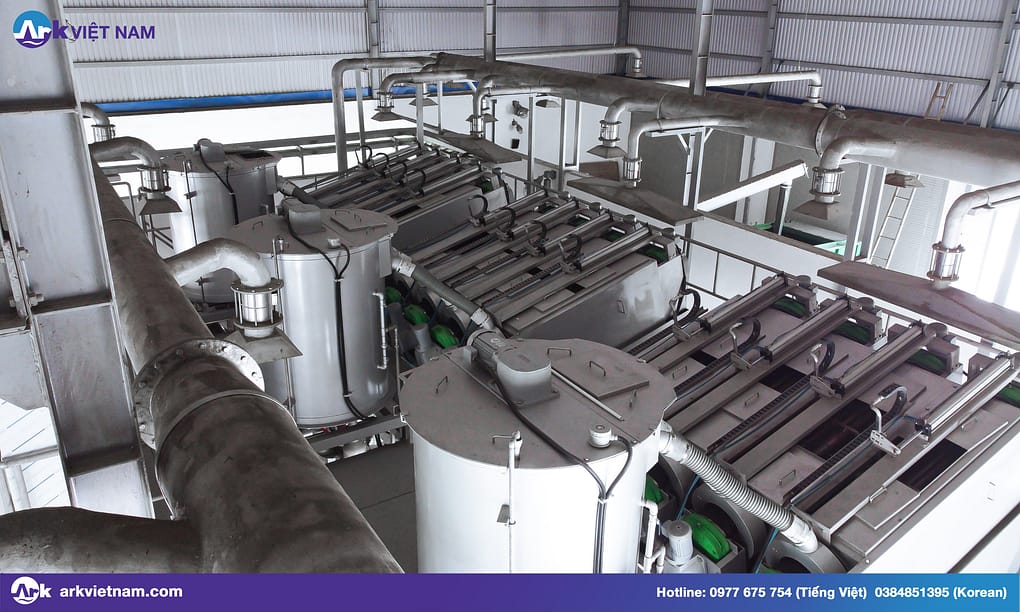 máy ép bùn trục vít xử lý nước thải