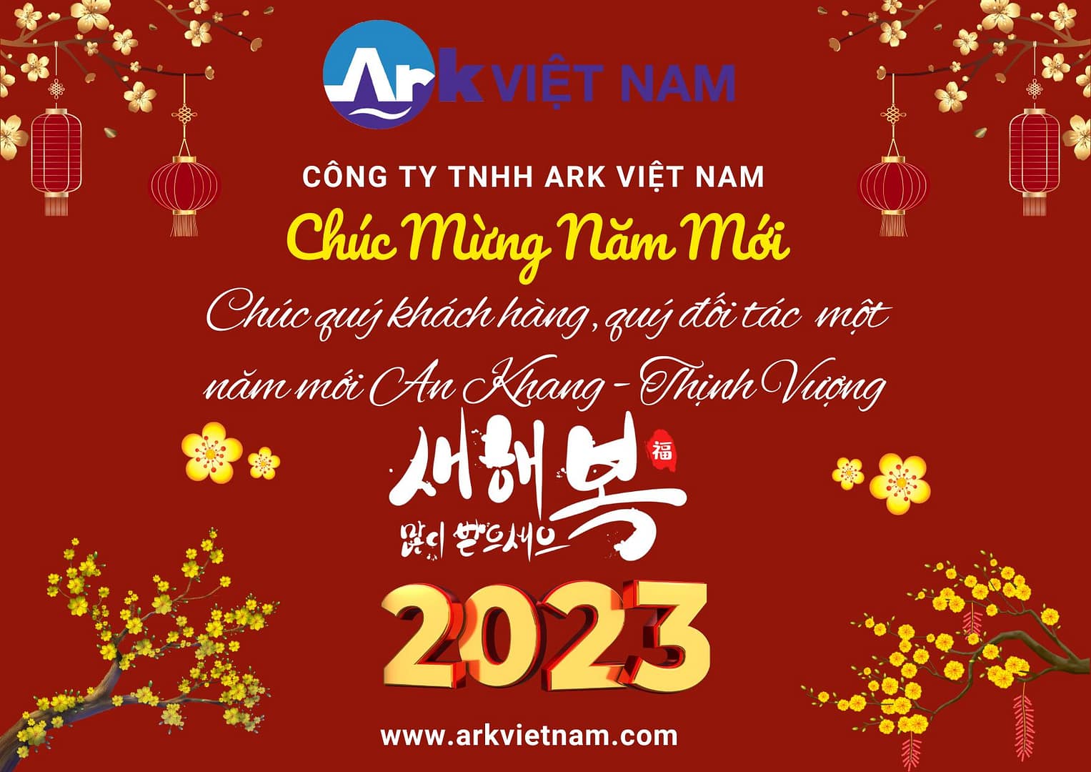 ark việt nam chúc mừng năm mới 2023