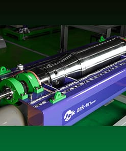 máy ép bùn ly tâm ảnh thực tế bên trong